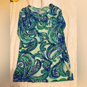Stylish Green and Blue kids dress